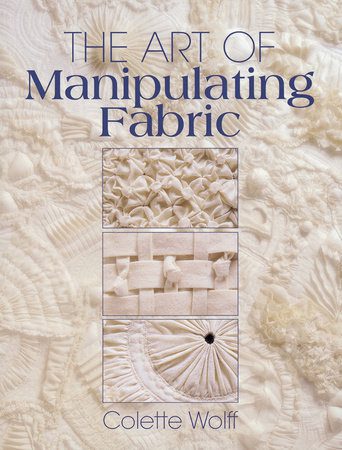 A book cover with many different types of fabric.