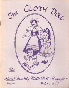 A purple cover of the cloth doll magazine.